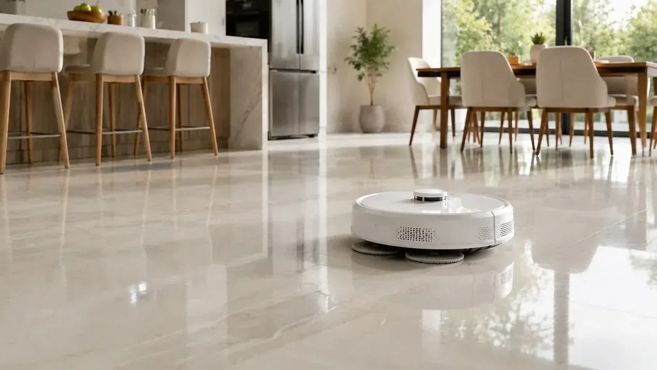 Melhor robô aspirador para apartamento limpando a sala